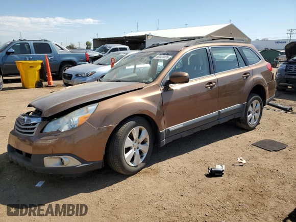 2012 Subaru Outback 2.5i with VIN 4S4BRCAC9C1291746, listed as a Copart auction lot 60320095 with 105,276 mi miles and Salvage title. Bid and sale history available at DreamBid. Image 1.
