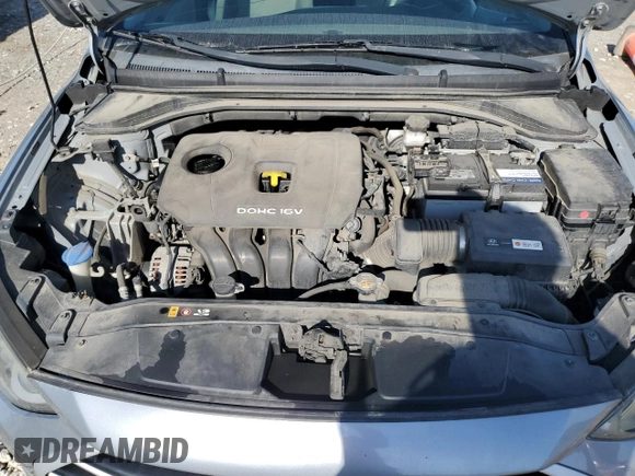 2017 Hyundai Elantra SE with VIN 5NPD84LF3HH027189, listed as a Copart auction lot 53327965 with 121,434 mi miles and Salvage title. Bid and sale history available at DreamBid. Image 11.