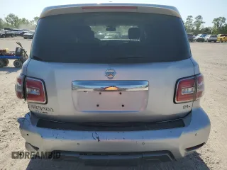 2020 Nissan Armada SL with VIN JN8AY2ND5L9110499, listed as a Copart auction lot 52770025 with 135,050 mi miles and Salvage Title. Bid and sale history available at carsss.com. Image 6.