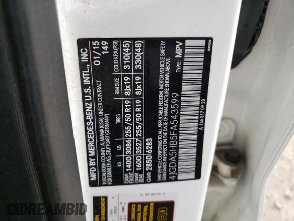 2015 Mercedes-Benz M 350 z VIN 4JGDA5HB5FA543599, wystawiony jako Copart lot #54658225 z przebiegiem 128 849 mil mil oraz Czysty tytuł • Clean title. Historia ofert i sprzedaży dostępna na DreamBid. Obrazek 13.