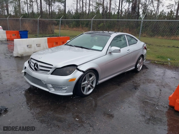 2013 Mercedes-Benz C-Class C 250 with VIN WDDGJ4HB3DF971933, listed as a IAAI auction lot 41628220 with 124,583 mi miles. Bid and sale history available at carsss.com. Image 2.