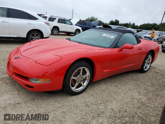 2002 Chevrolet Corvette with VIN 1G1YY32G725110548, listed as a Copart auction lot 74524004 with 0 mi miles and Salvage Title. Bid and sale history available at carsss.com. Image 1.