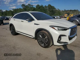 2022 Infiniti QX55 Sensory with VIN 3PCAJ5L3XNF104167, listed as a Copart auction lot 54760535 with Not provided miles and Salvage title. Bid and sale history available at DreamBid. Image 4.