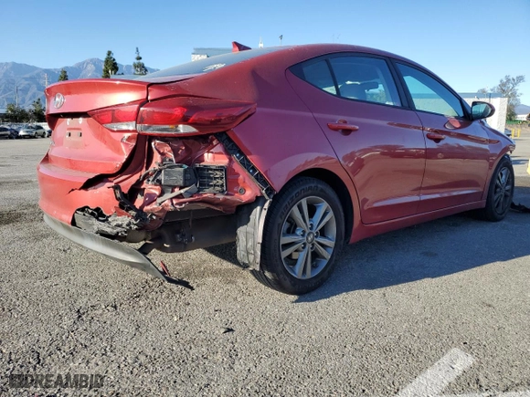 2018 Hyundai Elantra SEL with VIN 5NPD84LF1JH217630, listed as a Copart auction lot 46940535 with 75,256 mi miles and Salvage Title. Bid and sale history available at carsss.com. Image 3.
