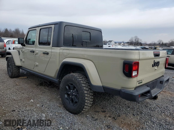 2022 Jeep Gladiator Willys with VIN 1C6JJTAM1NL167355, listed as a Copart auction lot 89052495 with 11,378 mi miles and Clean Title. Bid and sale history available at carsss.com. Image 2.