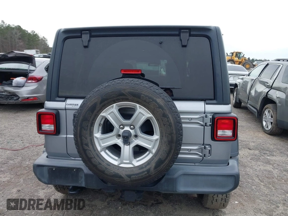 2018 Jeep Wrangler Unlimited Sport z VIN 1C4HJXDG1JW133543, wystawiony jako IAAI lot #41730522 z przebiegiem 81 667 mil mil oraz . Historia ofert i sprzedaży dostępna na DreamBid. Obrazek 16.