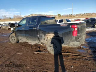 2021 Chevrolet Silverado 1500 Custom Trail Boss with VIN 1GCPYCEF1MZ339213, listed as a Copart auction lot 43138235 with 119,132 mi miles and Salvage Title. Bid and sale history available at DreamBid. Image 2.