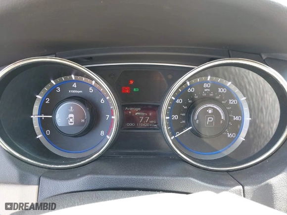 2011 Hyundai Sonata GLS PZEV with VIN 5NPEB4AC4BH207495, listed as a IAAI auction lot 41781328 with 110,420 mi miles. Bid and sale history available at carsss.com. Image 7.