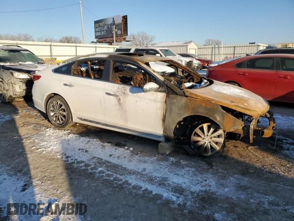 2017 Hyundai Sonata Sport with VIN 5NPE34AF2HH454384, listed as a Copart auction lot 44811395 with Not Provided miles and Non Repairable. Bid and sale history available at DreamBid. Image 4.