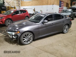 2017 Alfa Romeo Giulia with VIN ZARFAEDN4H7550370, listed as a Copart auction lot 59026205 with 35,619 mi miles and Salvage title. Bid and sale history available at DreamBid. Image 1.