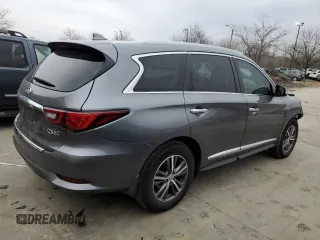 2020 Infiniti QX60 Luxe with VIN 5N1DL0MM7LC512794, listed as a Copart auction lot 43343705 with 51,822 mi miles and Salvage Title. Bid and sale history available at DreamBid. Image 3.