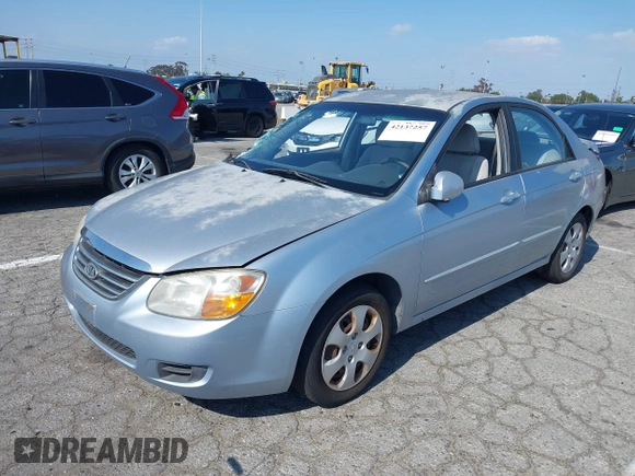 2008 Kia Spectra EX with VIN KNAFE122185575459, listed as a IAAI auction lot 42137257 with 55,402 mi miles and . Bid and sale history available at DreamBid. Image 2.