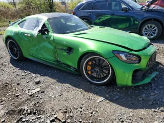 2018 Mercedes-Benz AMG GT R z VIN WDDYJ7KA1JA017485, wystawiony jako Copart lot #55214955 z przebiegiem 9019 mil mil oraz Szkody całkowita. Historia ofert i sprzedaży dostępna na DreamBid. Obrazek 4.