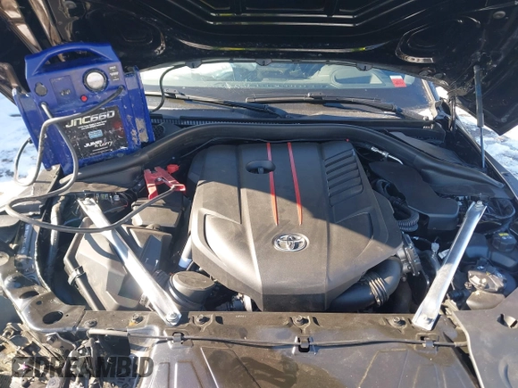 2021 Toyota Supra 3.0 with VIN WZ1DB0C03MW044148, listed as a IAAI auction lot 41413627 with 9,590 mi miles and . Bid and sale history available at DreamBid. Image 10.