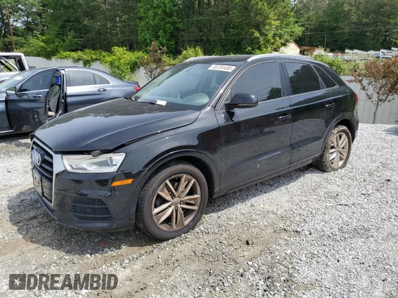2017 Audi Q3 Premium z VIN WA1BCCFS1HR011987, wystawiony jako Copart lot #55791495 z przebiegiem 107 864 mil mil oraz Szkoda całkowita • Salvage title. Historia ofert i sprzedaży dostępna na DreamBid. Obrazek 1.