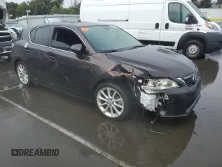 2012 Lexus CT 200h with VIN JTHKD5BH5C2058870, listed as a Copart auction lot 44373015 with 161,157 mi miles and Salvage Title. Bid and sale history available at carsss.com. Image 4.