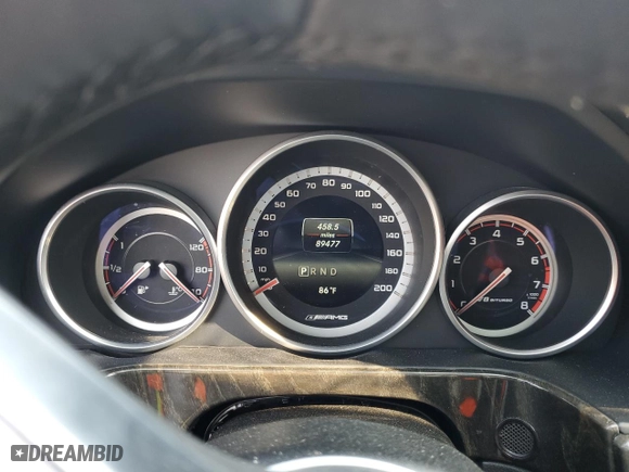 2014 Mercedes-Benz E-Class E 63 AMG S-Model with VIN WDDHF7GB7EA949862, listed as a Copart auction lot 44405945 with 89,477 mi miles and Salvage Title. Bid and sale history available at carsss.com. Image 9.