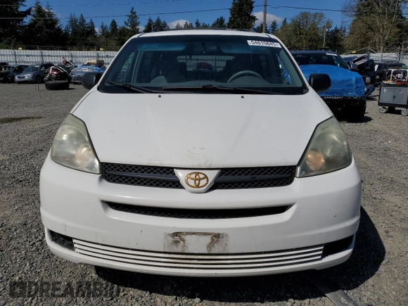 2004 Toyota Sienna CE with VIN 5TDZA23C24S049001, listed as a Copart auction lot 54015845 with 214,749 mi miles and Salvage Title. Bid and sale history available at carsss.com. Image 5.
