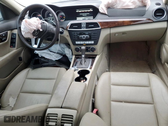 2013 Mercedes-Benz C 250 Sport with VIN WDDGF4HB5DA784854, listed as a Copart auction lot 43953325 with 83,617 mi miles and Salvage Title. Bid and sale history available at carsss.com. Image 8.
