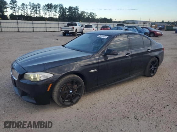 2013 BMW 5 Series 550i xDrive with VIN WBAFU9C56DDY70471, listed as a Copart auction lot 75729024 with 100,245 mi miles and Clean Title. Bid and sale history available at carsss.com. Image 1.