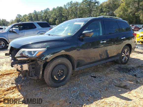 2018 Nissan Pathfinder SL with VIN 5N1DR2MN1JC615046, listed as a Copart auction lot 46695395 with 161,113 mi miles and Salvage Title. Bid and sale history available at DreamBid. Image 1.