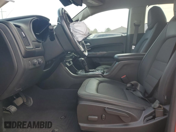 2021 GMC Canyon 4WD AT4 w/Leather with VIN 1GTG6FEN2M1224875, listed as a Copart auction lot 45553885 with 81,495 mi miles and Salvage Title. Bid and sale history available at carsss.com. Image 7.