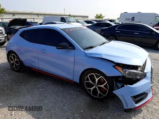 2019 Hyundai Veloster N with VIN KMHT36AHXKU001028, listed as a Copart auction lot 61412253 with 41,489 mi miles. Bid and sale history available at carsss.com. Image 4.
