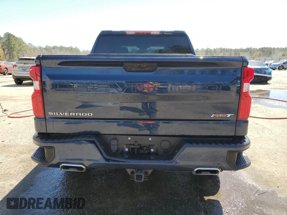 2023 Chevrolet Silverado 1500 RST with VIN 2GCUDEED3P1137124, listed as a Copart auction lot 50585395 with 28,332 mi miles and Salvage Title. Bid and sale history available at DreamBid. Image 6.