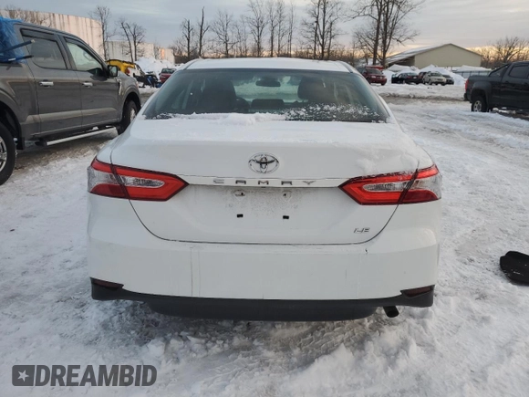 2019 Toyota Camry LE with VIN 4T1B11HK2KU818757, listed as a Copart auction lot 45773145 with 106,210 mi miles and Salvage Title. Bid and sale history available at carsss.com. Image 6.