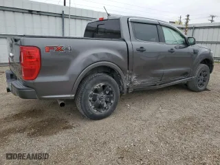 2020 Ford Ranger XL with VIN 1FTER4FH5LLA64666, listed as a Copart auction lot 44830535 with 57,182 mi miles and Salvage Title. Bid and sale history available at carsss.com. Image 3.