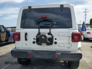 2019 Jeep Wrangler Unlimited Sahara with VIN 1C4HJXEN0KW521751, listed as a Copart auction lot 50650025 with 75,640 mi miles and Salvage Title. Bid and sale history available at DreamBid. Image 6.