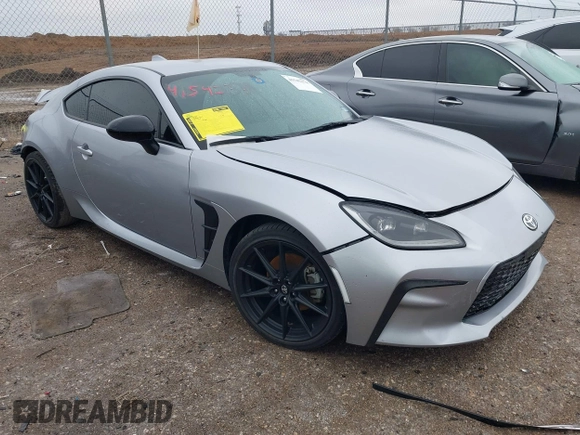2022 Toyota GR86 Premium with VIN JF1ZNBF18N8752905, listed as a IAAI auction lot 41542378 with 22,733 mi miles. Bid and sale history available at carsss.com. Image 1.
