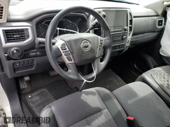 2021 Nissan Titan SV with VIN 1N6AA1ECXMN528984, listed as a Copart auction lot 53950365 with 64,474 mi miles and Salvage title. Bid and sale history available at DreamBid. Image 8.