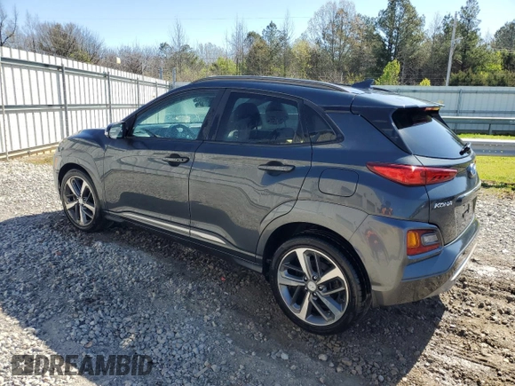 2020 Hyundai Kona Limited with VIN KM8K33A5XLU410194, listed as a Copart auction lot 50244355 with 113,097 mi miles and Clean Title. Bid and sale history available at carsss.com. Image 2.