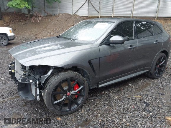 2019 Jaguar F-Pace SVR with VIN SADCZ2EE6KA607539, listed as a IAAI auction lot 42426049 with Not provided miles and . Bid and sale history available at DreamBid. Image 2.