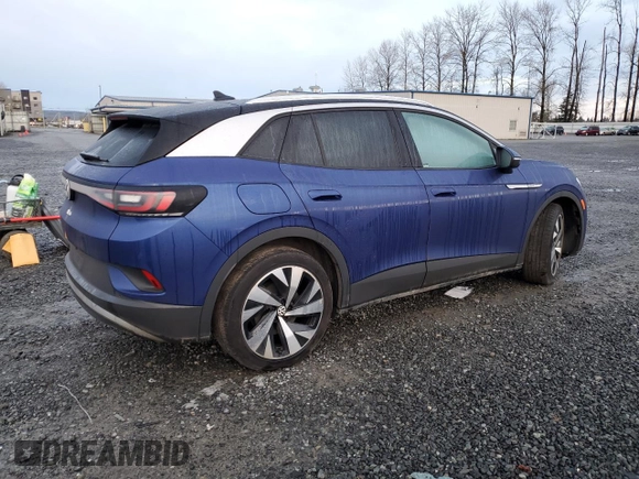 2021 Volkswagen ID.4 Pro S z VIN WVGKMPE27MP058308, wystawiony jako Copart lot #49283695 z przebiegiem Nie podano mil oraz Szkoda całkowita • Salvage title. Historia ofert i sprzedaży dostępna na DreamBid. Obrazek 3.