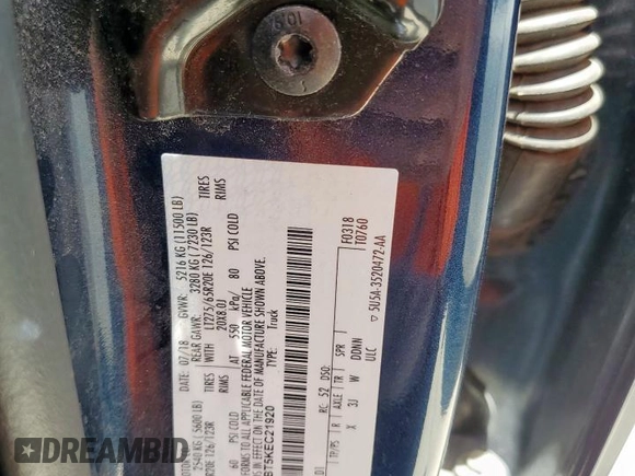 2019 Ford F-350 XL с VIN 1FT8W3BT5KEC21920, выставлен на аукционе Copart как лот 63466425 с пробегом 576 396 миль миль и Чистый • Clean title. История ставок и продаж доступна на DreamBid. Изображение 10.
