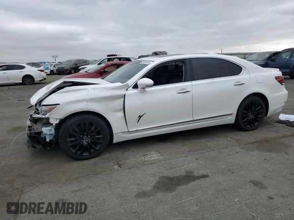 2015 Lexus LS 460 L with VIN JTHGL5EF4F5054959, listed as a Copart auction lot 71831414 with 88,327 mi miles and Salvage title. Bid and sale history available at DreamBid. Image 1.