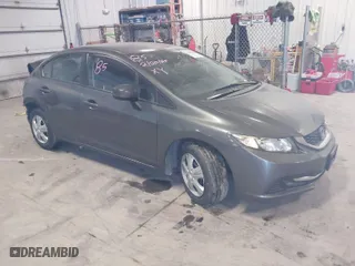 2013 Honda Civic Sdn LX with VIN 2HGFB2F54DH532468, listed as a IAAI auction lot 41539573 with 152,316 mi miles. Bid and sale history available at carsss.com. Image 1.