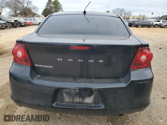 2013 Dodge Avenger SE with VIN 1C3CDZABXDN682873, listed as a Copart auction lot 46826865 with 135,193 mi miles and Salvage Title. Bid and sale history available at carsss.com. Image 6.