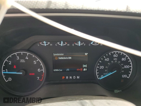 2023 Ford F-150 XL with VIN 1FTEW1EPXPFC20804, listed as a Copart auction lot 56555615 with 60,984 mi miles and Salvage title. Bid and sale history available at DreamBid. Image 9.