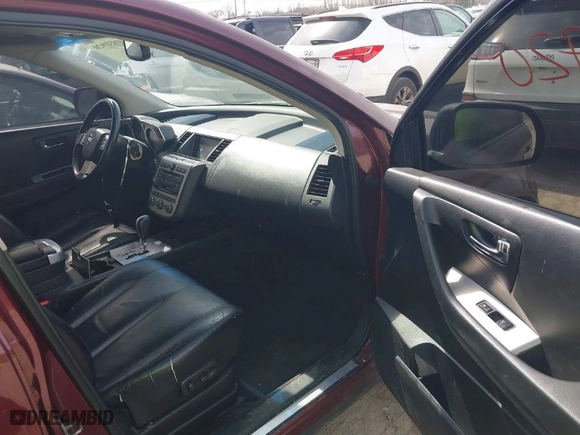 2007 Nissan Murano SL with VIN JN8AZ08W17W638112, listed as a IAAI auction lot 41831920 with 231,930 mi miles. Bid and sale history available at carsss.com. Image 5.