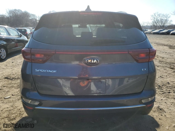2020 Kia Sportage EX with VIN KNDPNCAC7L7686396, listed as a Copart auction lot 46666415 with 115,476 mi miles and Clean Title. Bid and sale history available at carsss.com. Image 6.