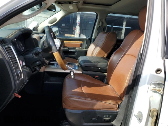 2015 Ram 1500 Laramie Limited with VIN 1C6RR7WM6FS718706, listed as a Copart auction lot 44722145 with Not provided miles and Salvage title. Bid and sale history available at DreamBid. Image 7.