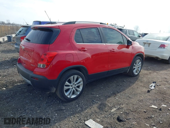 2015 Chevrolet Trax LT with VIN KL7CJLSB2FB253941, listed as a IAAI auction lot 41836407 with 46,453 mi miles. Bid and sale history available at carsss.com. Image 4.