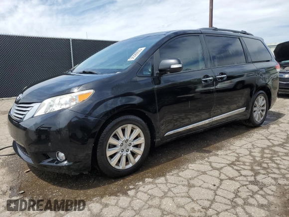 2013 Toyota Sienna XLE with VIN 5TDDK3DCXDS070416, listed as a Copart auction lot 56399655 with 185,597 mi miles and Clean Title. Bid and sale history available at DreamBid. Image 1.