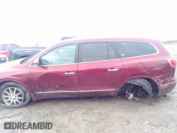 2015 Buick Enclave Leather with VIN 5GAKVBKD9FJ224801, listed as a IAAI auction lot 41737679 with 100,115 mi miles and . Bid and sale history available at carsss.com. Image 6.
