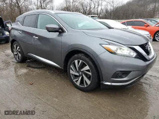2017 Nissan Murano Platinum with VIN 5N1AZ2MH7HN122502, listed as a Copart auction lot 86491214 with 0 mi miles and Salvage Title. Bid and sale history available at carsss.com. Image 4.