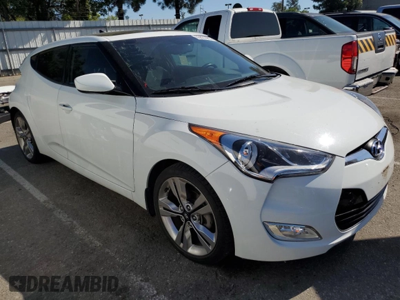 2016 Hyundai Veloster with VIN KMHTC6AD2GU289258, listed as a Copart auction lot 65821443 with 64,420 mi miles. Bid and sale history available at carsss.com. Image 4.