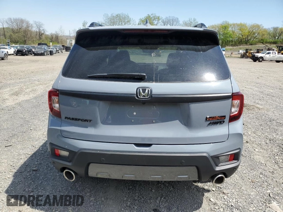 2023 Honda Passport TrailSport with VIN 5FNYF8H65PB040191, listed as a Copart auction lot 54735295 with Not provided miles and Salvage title. Bid and sale history available at DreamBid. Image 6.